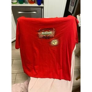 Vintage Red Montevideo Uruguay Princess Cruises Shirt Size 2XL